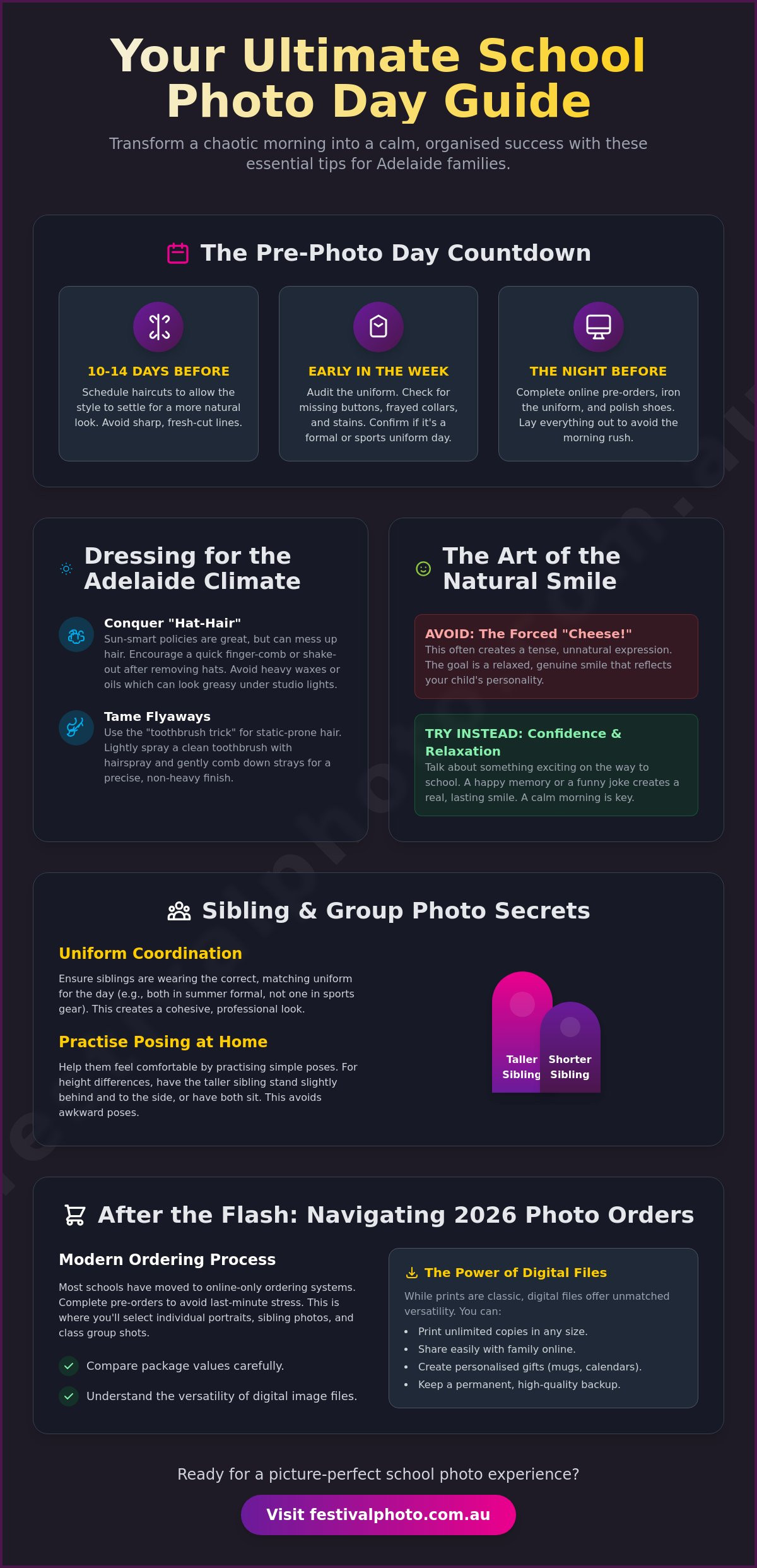 School Photo Day Tips 2026: The Ultimate Checklist for Adelaide Parents