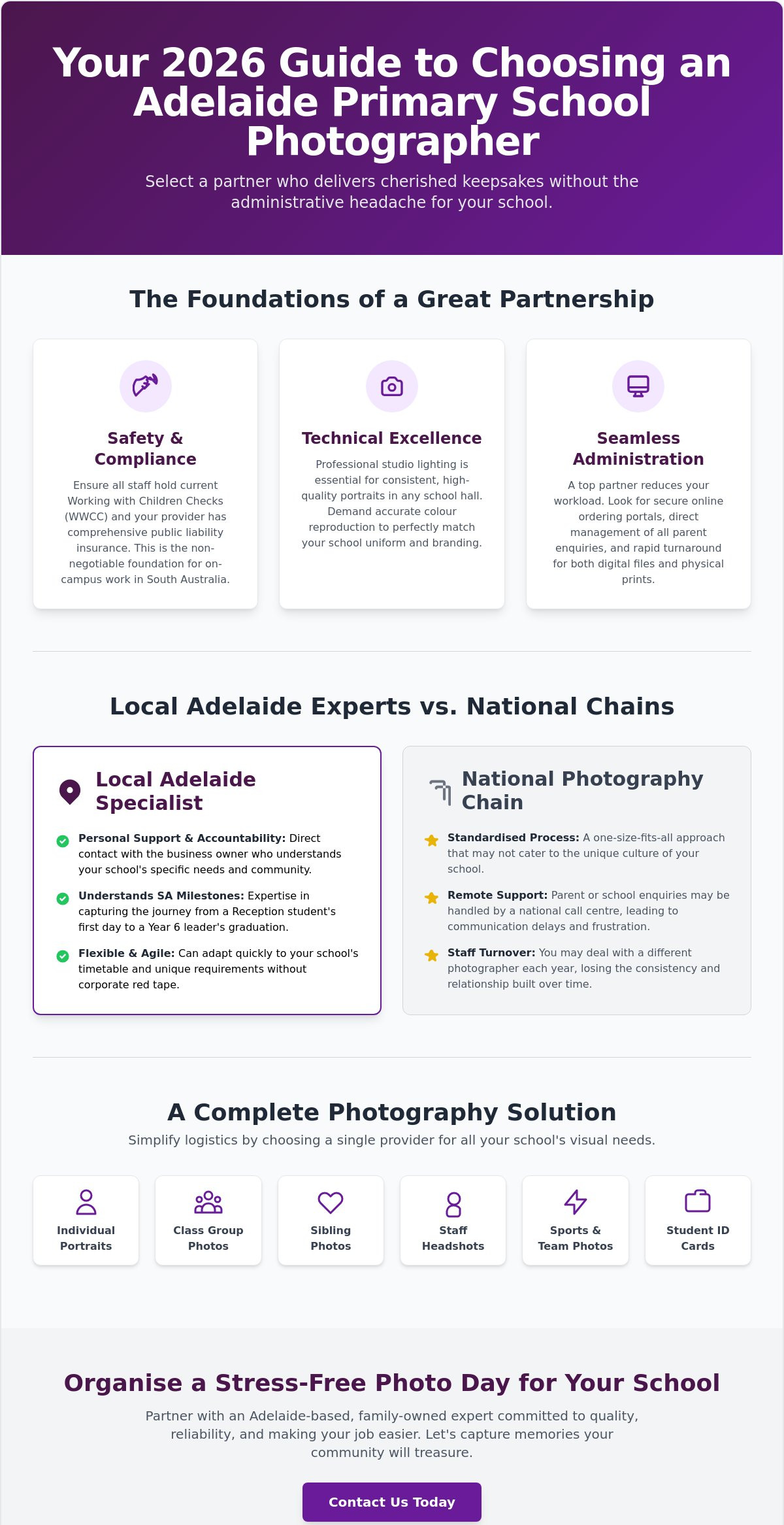 Choosing a Primary School Photographer in Adelaide: A Buyer’s Guide for 2026