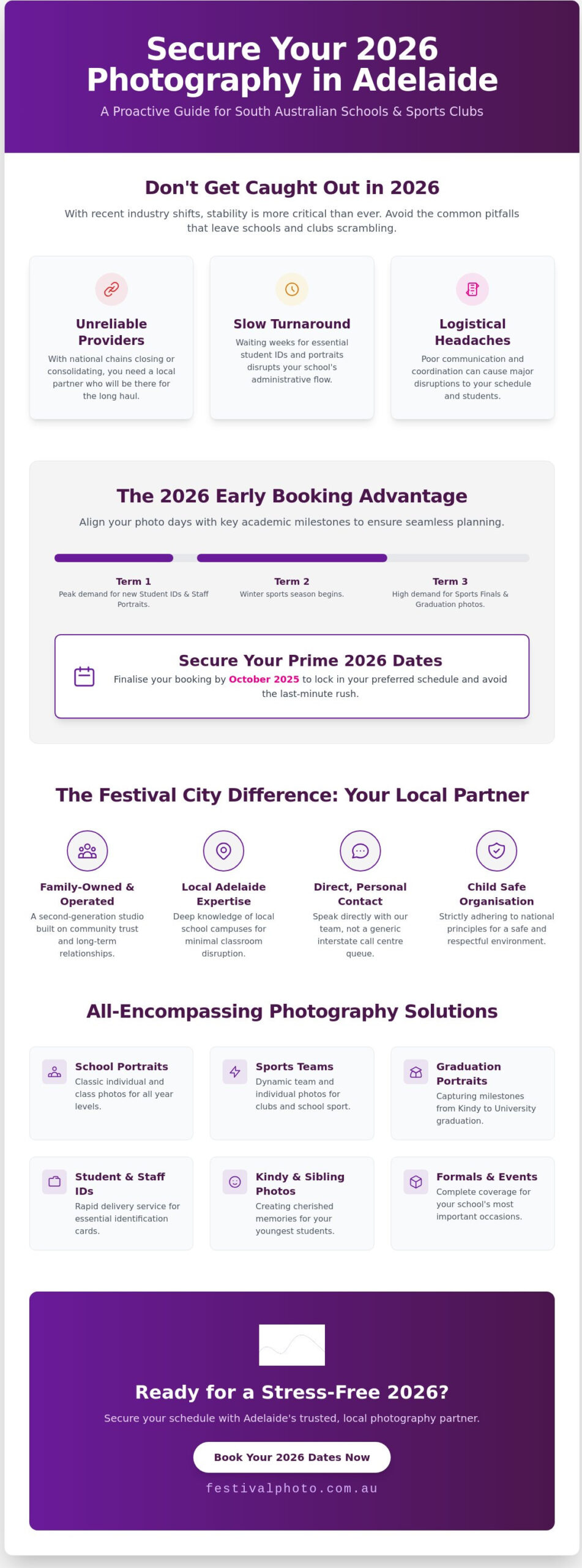 School Photography Booking Adelaide 2026: The Complete Guide for Schools and Clubs