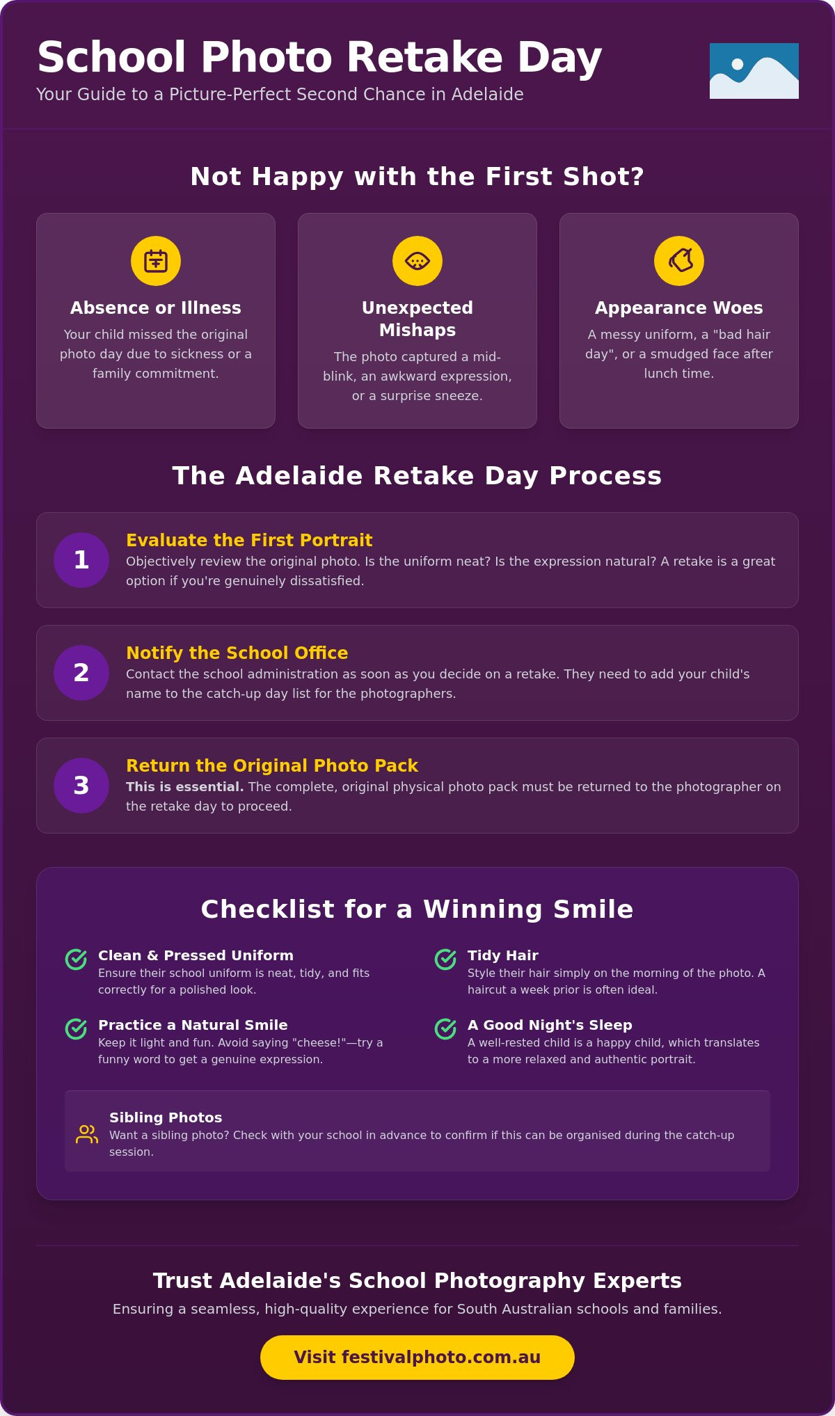 School Photo Retake Day Adelaide: Your Guide to the Perfect Second Chance