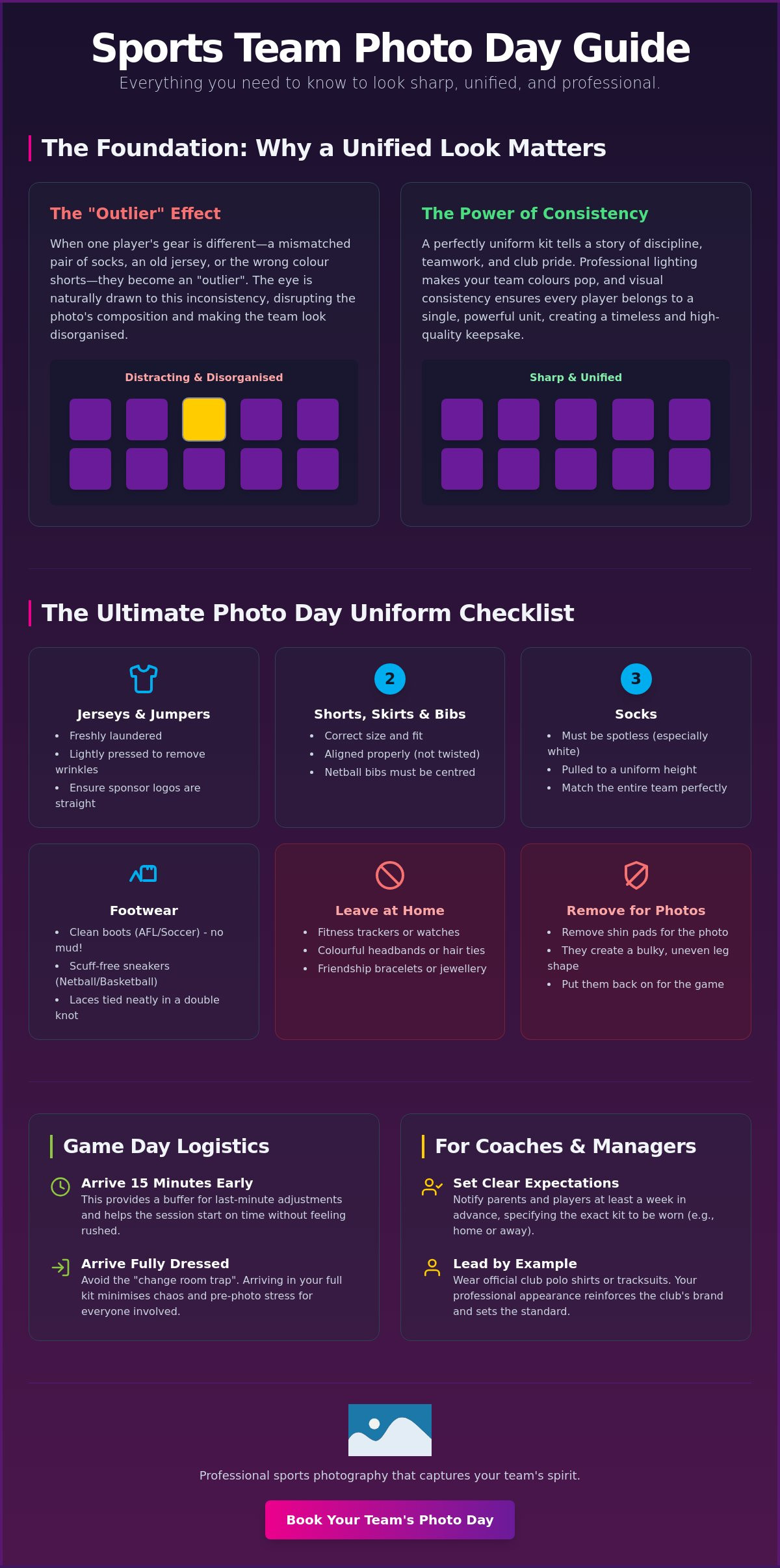 What to Wear for Sports Team Photos: The Ultimate Player & Parent Guide